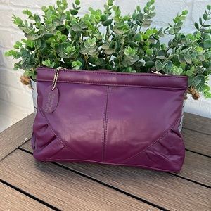 Vintage Purple Leather Purse